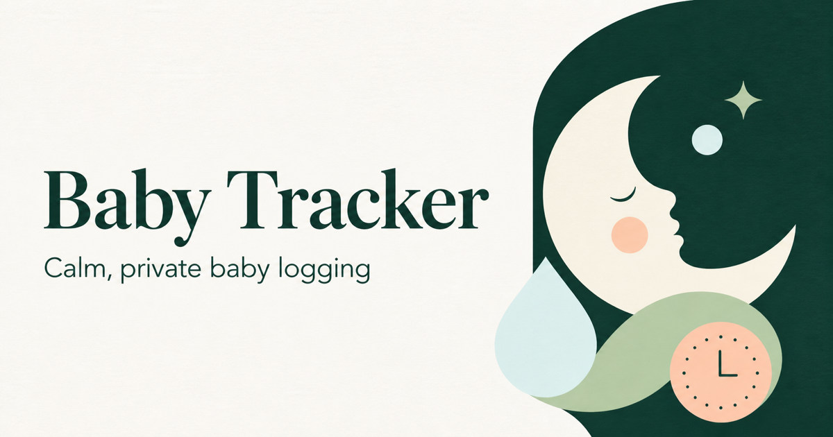 Every baby app wanted a subscription or showed me ads while logging a 3am feed so I built my own. Fr logo